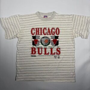 90s Chicago Bulls 91 Back to 92 T Shirt X-Large Single Stitch